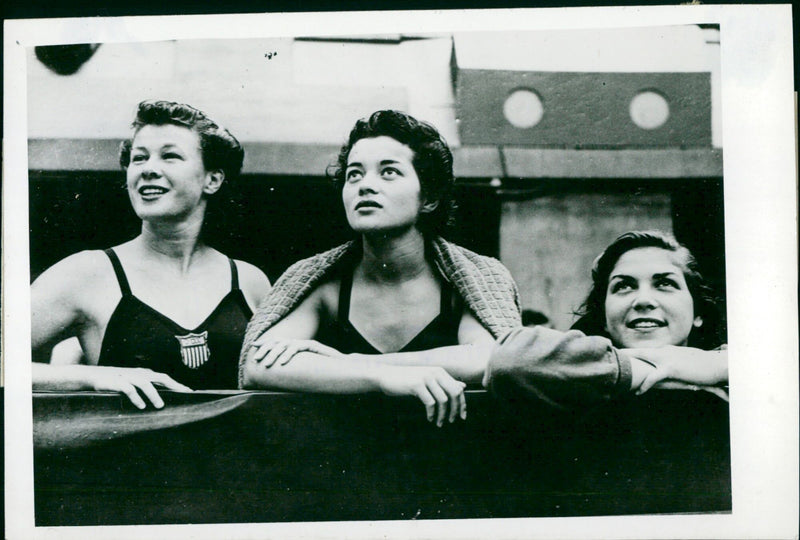 Olympic Games London 1948 - high diving - Vintage Photograph