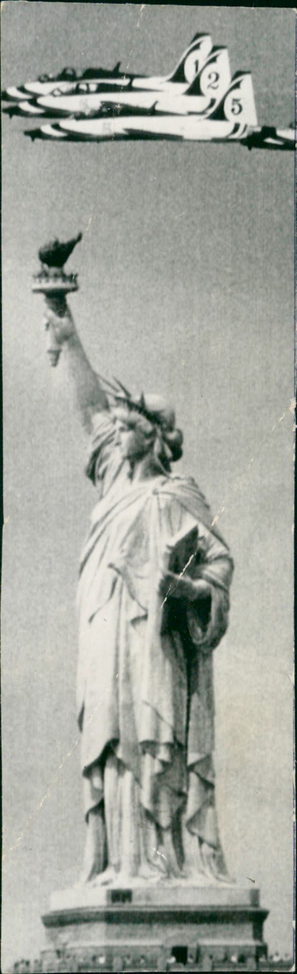 Statue of Liberty in New York - Vintage Photograph