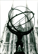 St Patrick's Cathedral on Fifth Avenue. - Vintage Photograph