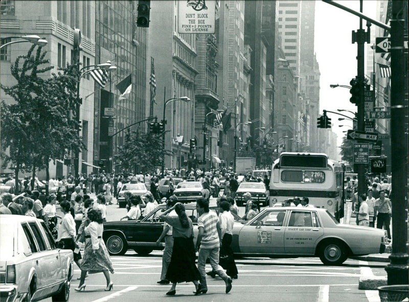 5th Avenue in New York - Vintage Photograph