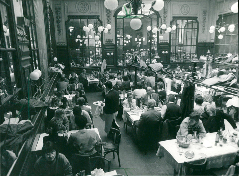 Chartier restaurant in Paris - Vintage Photograph