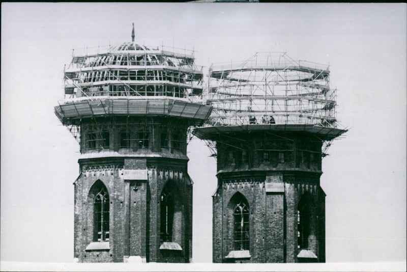 1957 Reconstruction of the Minchner Traumenkirche - Vintage Photograph