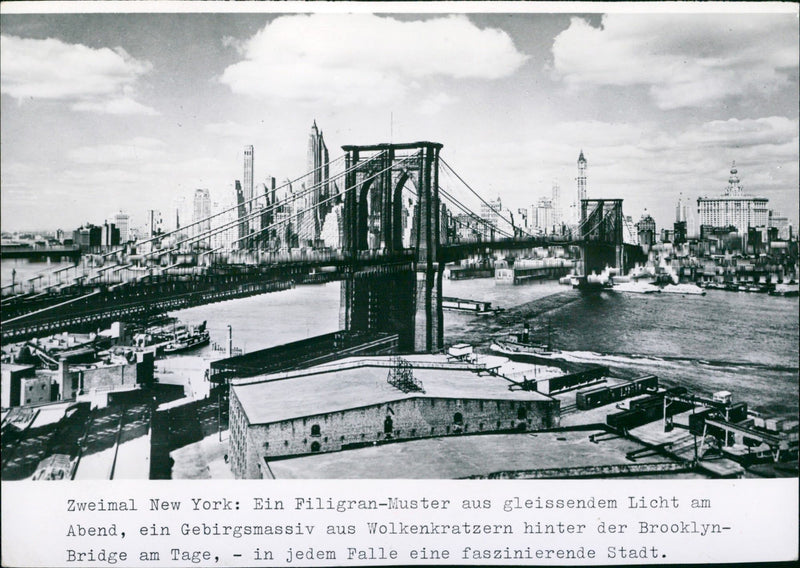 Brooklyn Bridge - Vintage Photograph