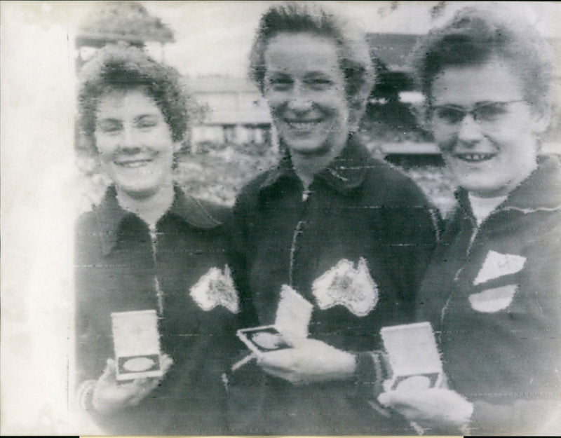 Gisela Köhler, Shirley Strickland and Norma Thrower - Vintage Photograph