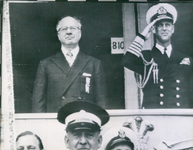 The Duke of Edinburgh and Avery Brundage - Vintage Photograph