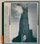 1993 FIRE BURNING TOWER CHRISTS CHURCH NUERNBERGS SVE - Vintage Photograph