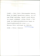 LUBECK UNIVERSITY MUSIC GROE PETERSGRUBE TEL ULLRICH PRE - Vintage Photograph