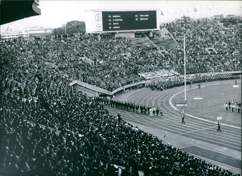 1964 Tokyo Summer Olympics - opening ceremony - Vintage Photograph