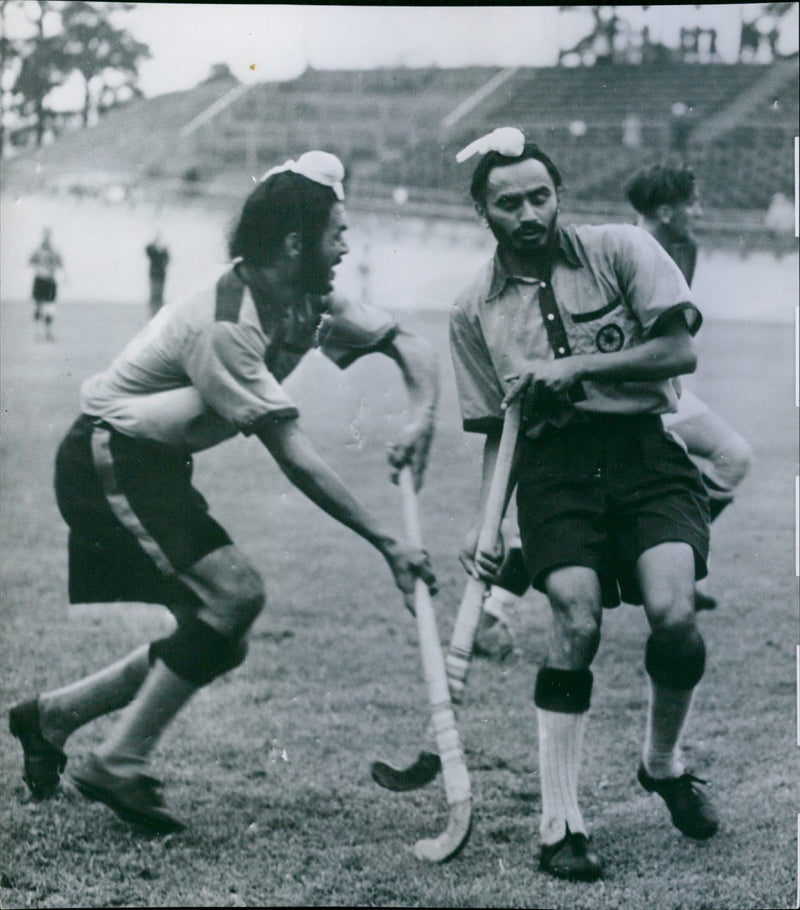 Hockey player - Vintage Photograph