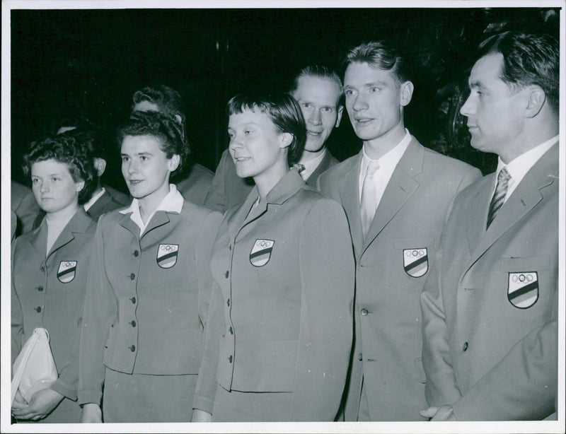 German Olympic participant in 1956 - Vintage Photograph