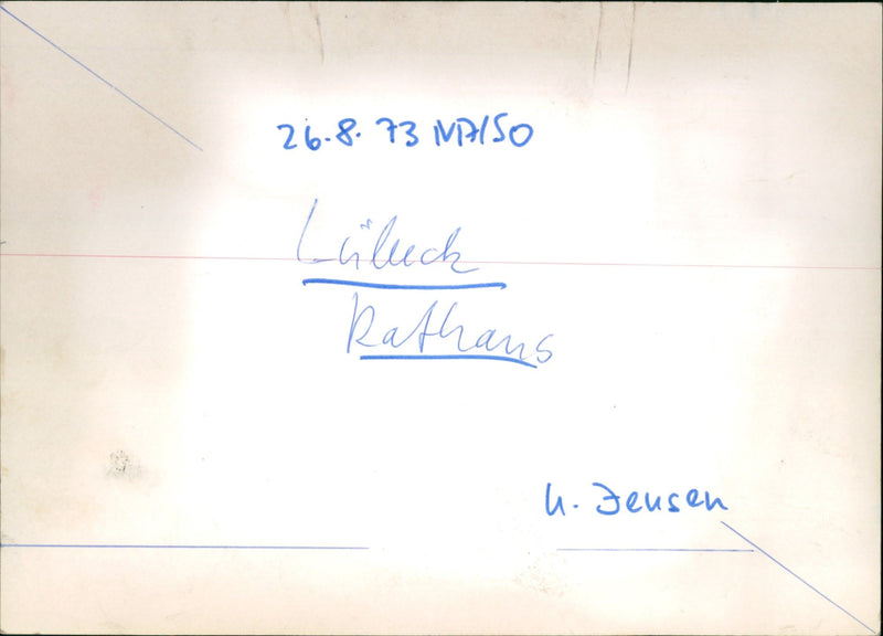 1973 LUBECK UNIVERSITY MUSIC GROE PETERSGRUBE TEL ULLRICH PRE - Vintage Photograph