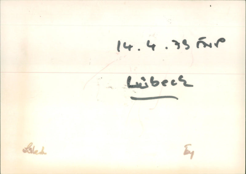LUBECK UNIVERSITY MUSIC GROE PETERSGRUBE TEL ULLRICH PRE - Vintage Photograph