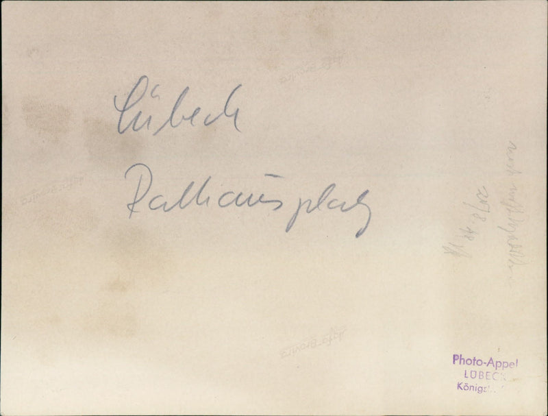 LUBECK UNIVERSITY MUSIC GROE PETERSGRUBE TEL ULLRICH PRE - Vintage Photograph