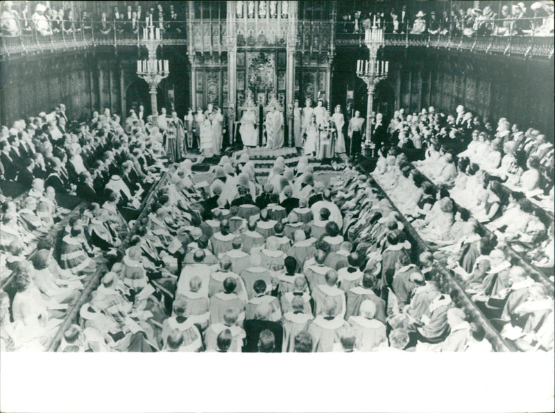 Parliament - Queen Elizabeth II - Vintage Photograph