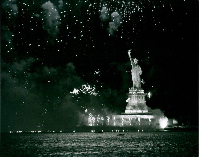 100th birthday of the Statue of Liberty - Vintage Photograph