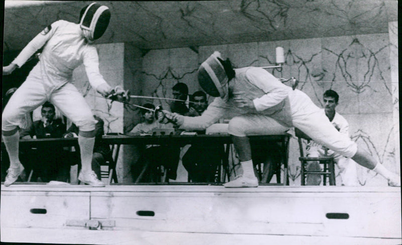 1960 Summer Olympics, fencing - Vintage Photograph