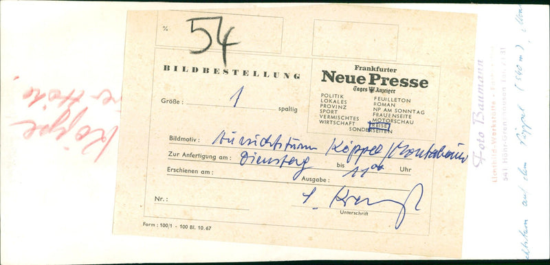 ANZEIGER GERMAN NEWSPAPER PUBLISHED BERLIN FRANKFURT AND - Vintage Photograph