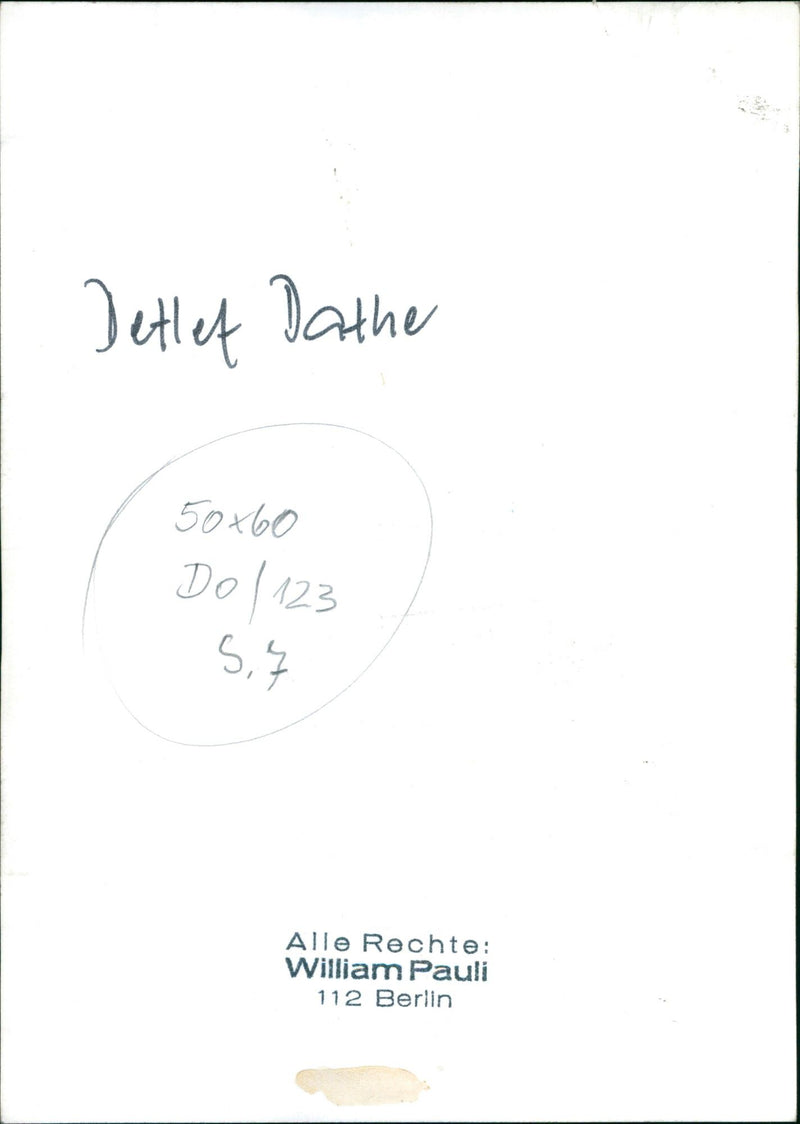 Detlef Dathe - Vintage Photograph