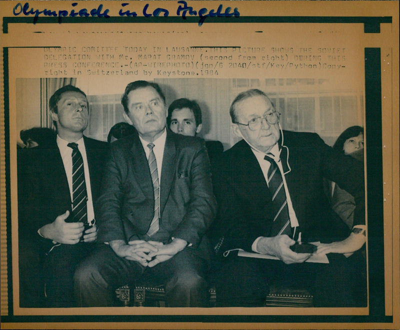 1984 AMPIADE ANGELES GANIZERUN DOMINANTE FILM RELEASED SWITZE SECOND PRESS - Vintage Photograph