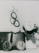 1956 Winter Olympics, medals - Vintage Photograph