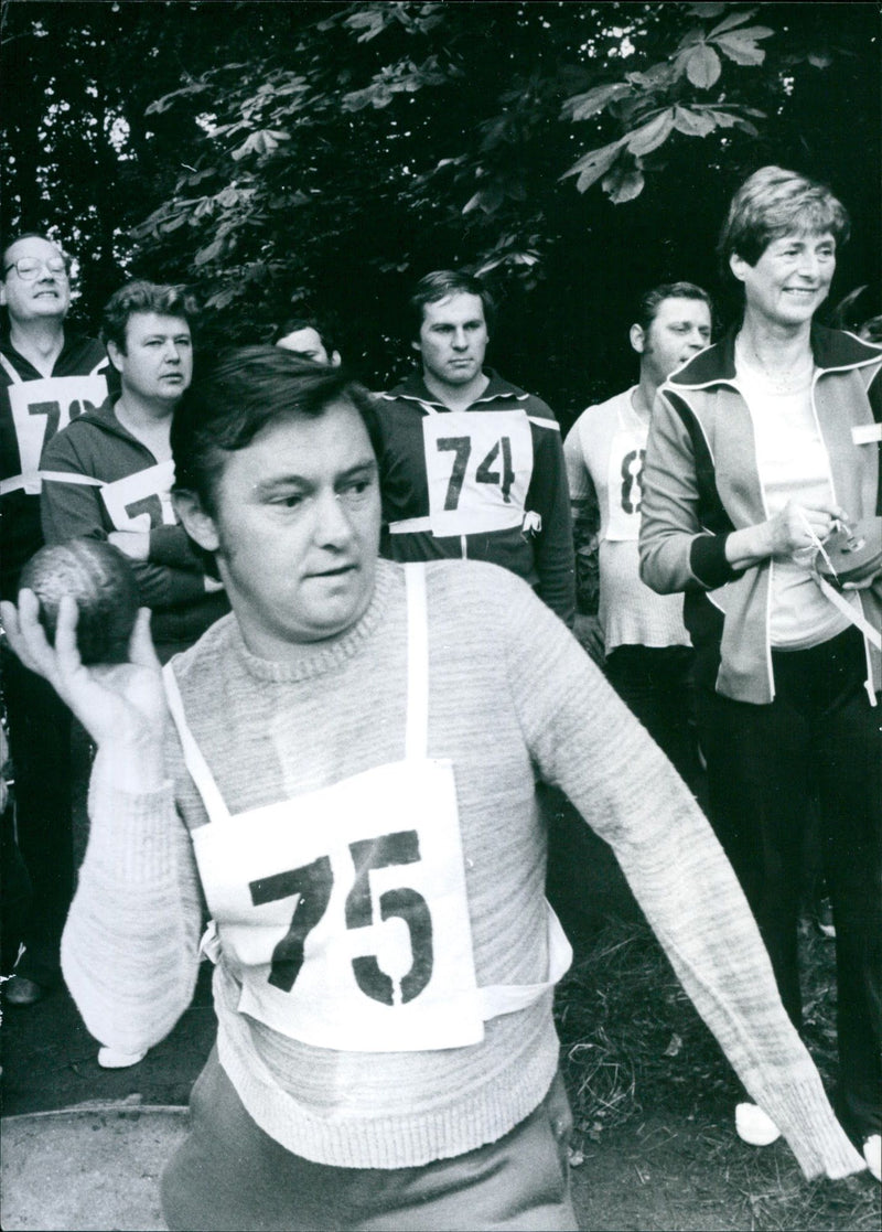 Sports festival for the handicapped - Vintage Photograph