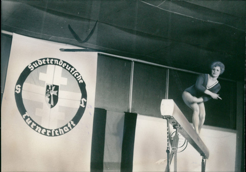 Irmi Krauser at the Sudeten German Gymnastics Association - Vintage Photograph