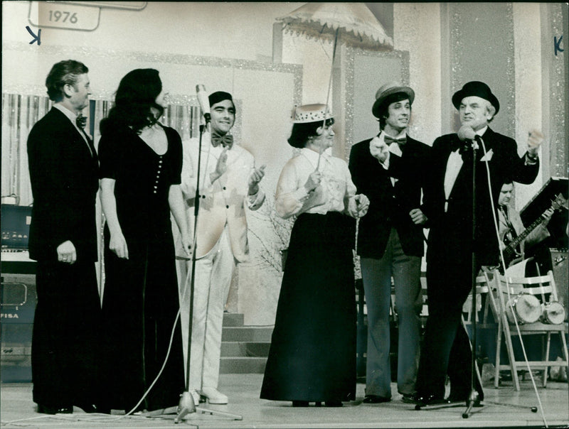 Artists at a concert - Vintage Photograph