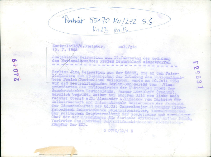 Soviet delegation in Berlin - Vintage Photograph