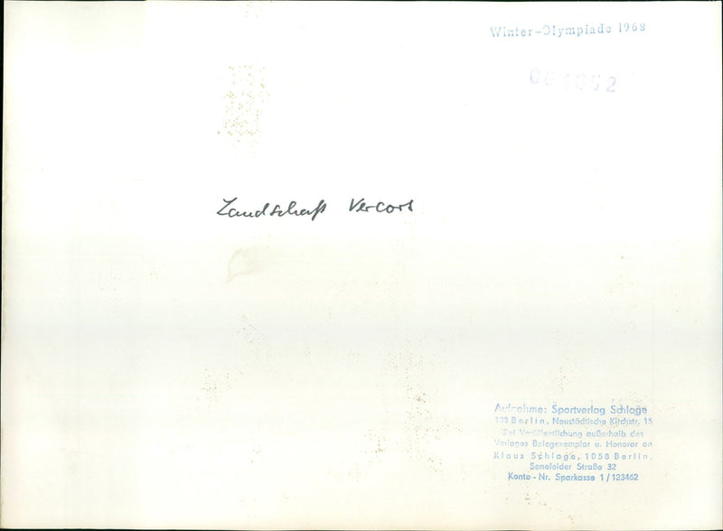 1968 Winter Olympics - Vintage Photograph