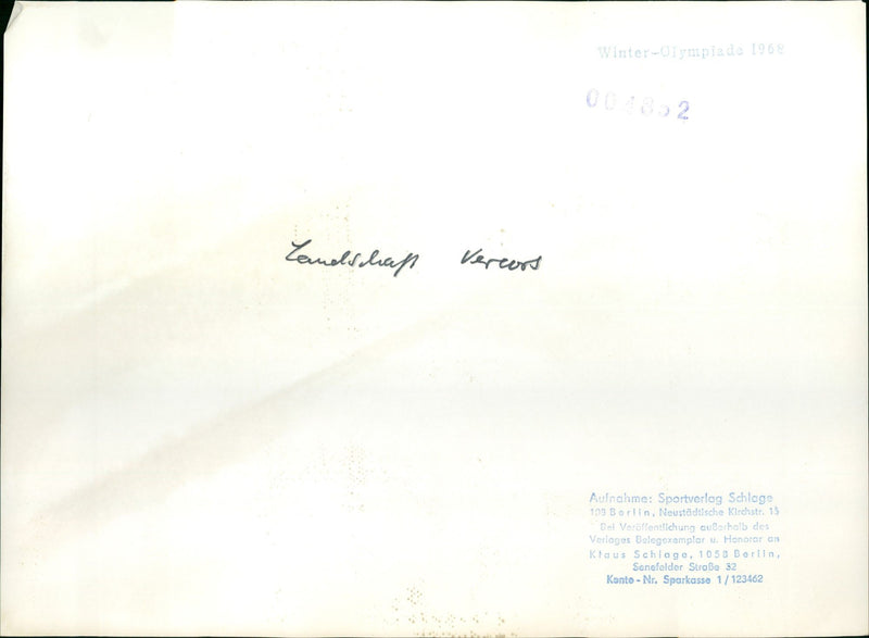 1968 Winter Olympics - Vintage Photograph