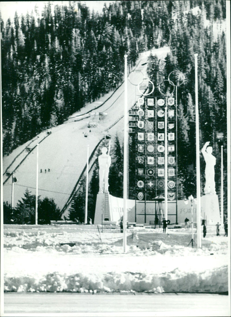 Ski jumping at the 1960 Winter Olympics - Vintage Photograph
