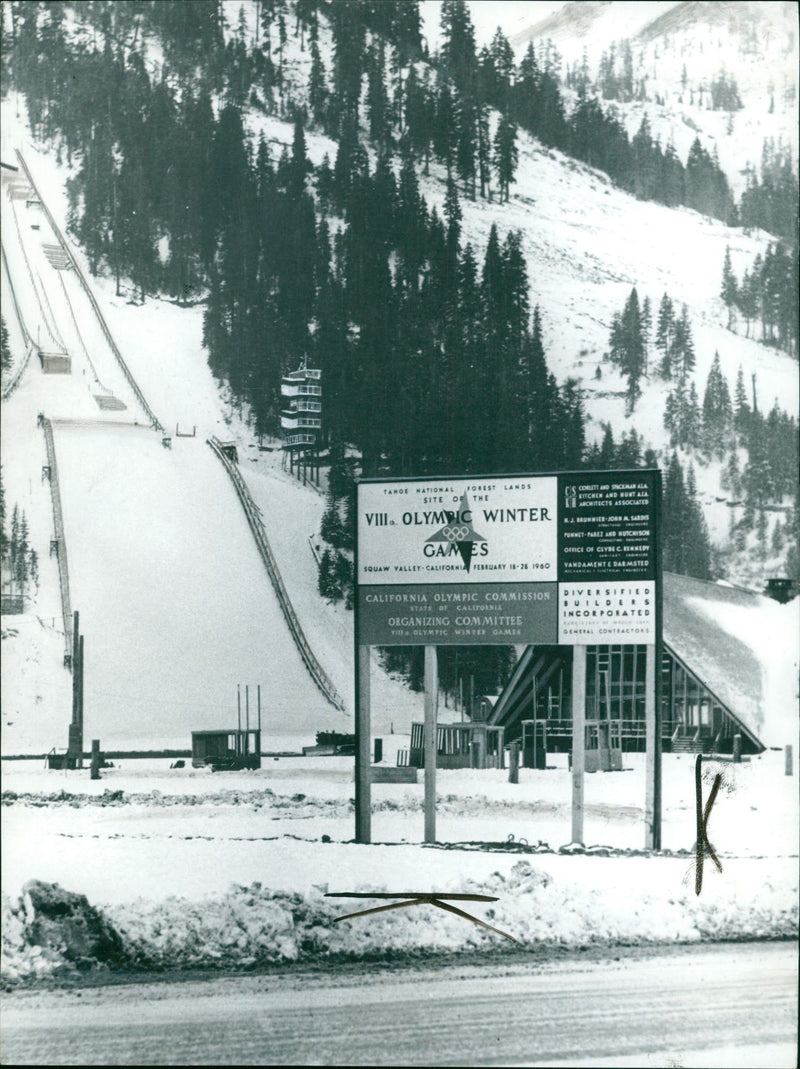 at the 1960 Winter Olympics - Vintage Photograph