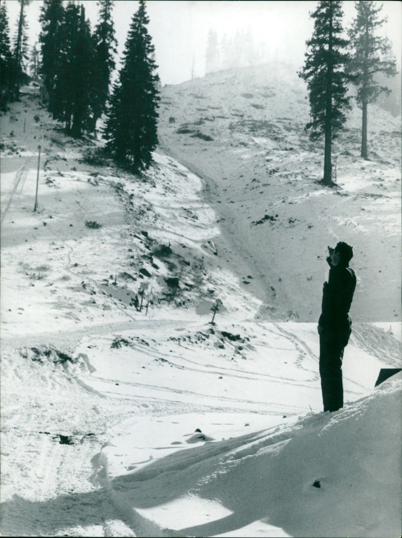 at the 1960 Winter Olympics - Vintage Photograph