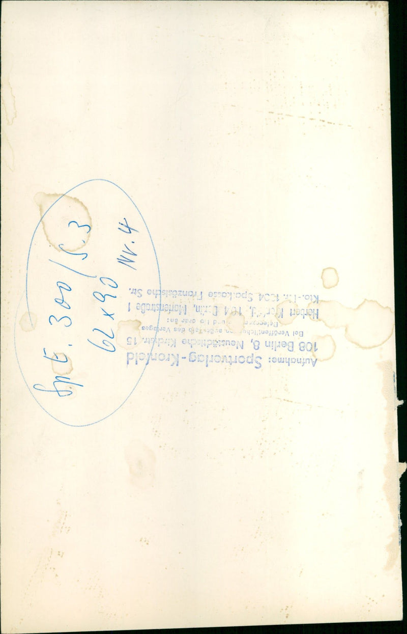 PREPARATION WINTER OLYMPIA GRENOBLE FILM SHOT BERLIN - Vintage Photograph