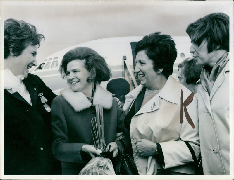 W. W. Tereschkowa, Inge Lang & Ilse Thiele - Vintage Photograph