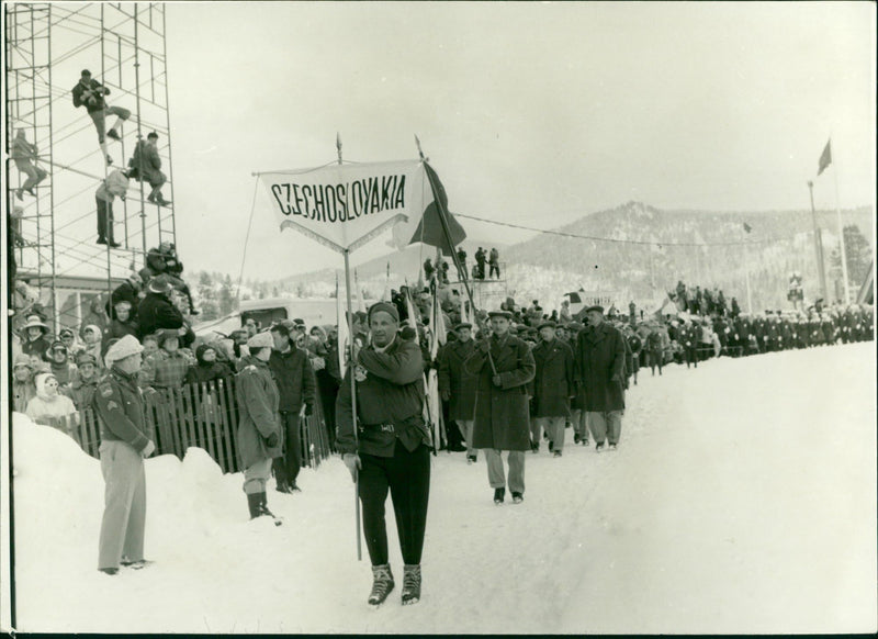 The 1960 Winter Olympics opened - Vintage Photograph