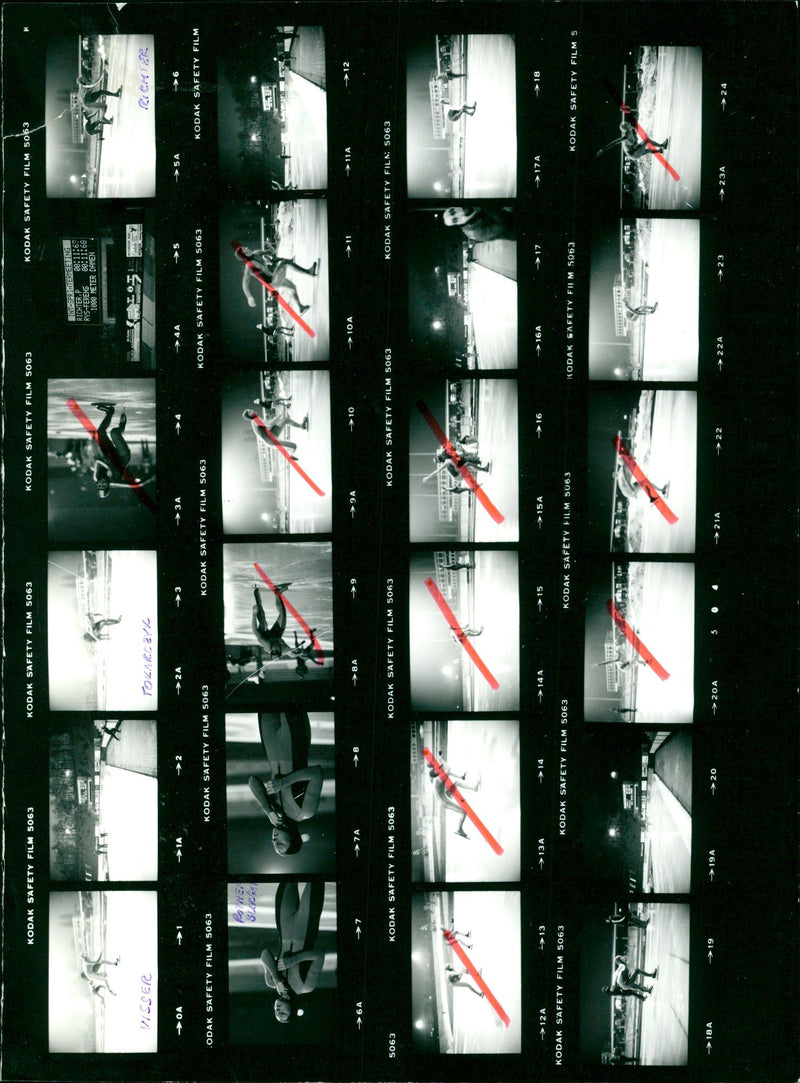 1982 INTERNATIONAL SPRINTER MEETING BERLIN KODAK SAFETY FILM - Vintage Photograph