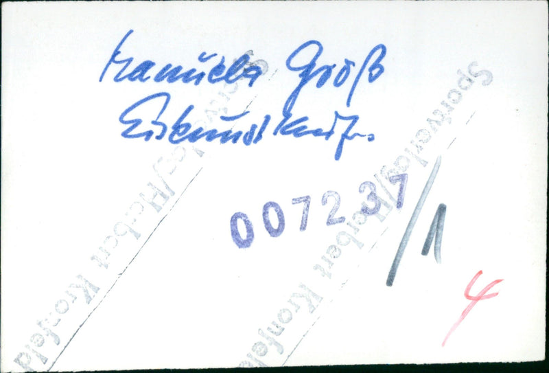 Manuela Gross - Vintage Photograph