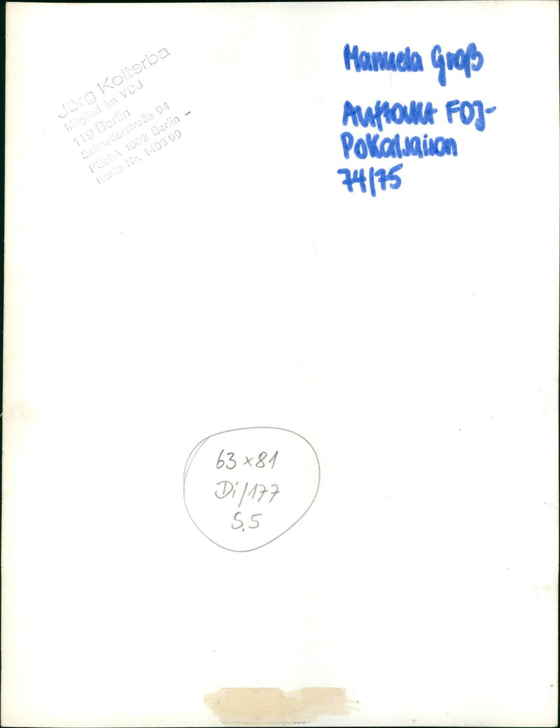 Manuela Gross - Vintage Photograph