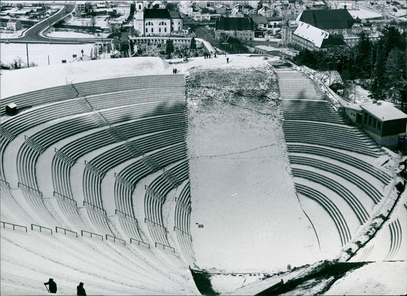 Ski jump - Vintage Photograph