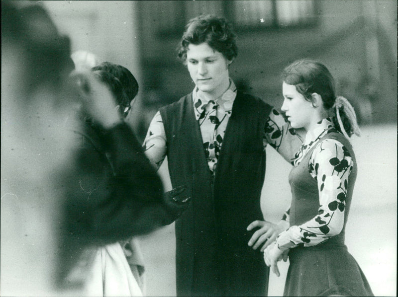 Figure Skating World Championships 1973 Manuela Gross and Uwe Kagelmann - Vintage Photograph