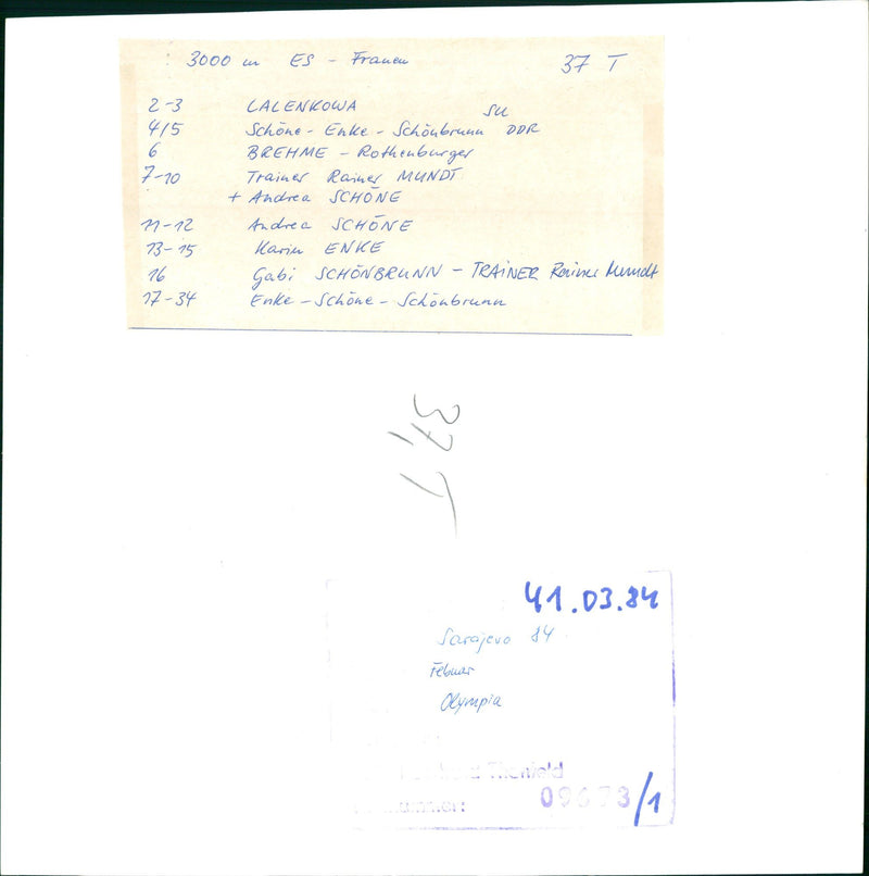 PLAYING THONFELD SARAJEVO FEBUARY OLYMPIA OLYMPIC WINTER THONFEL FILM - Vintage Photograph