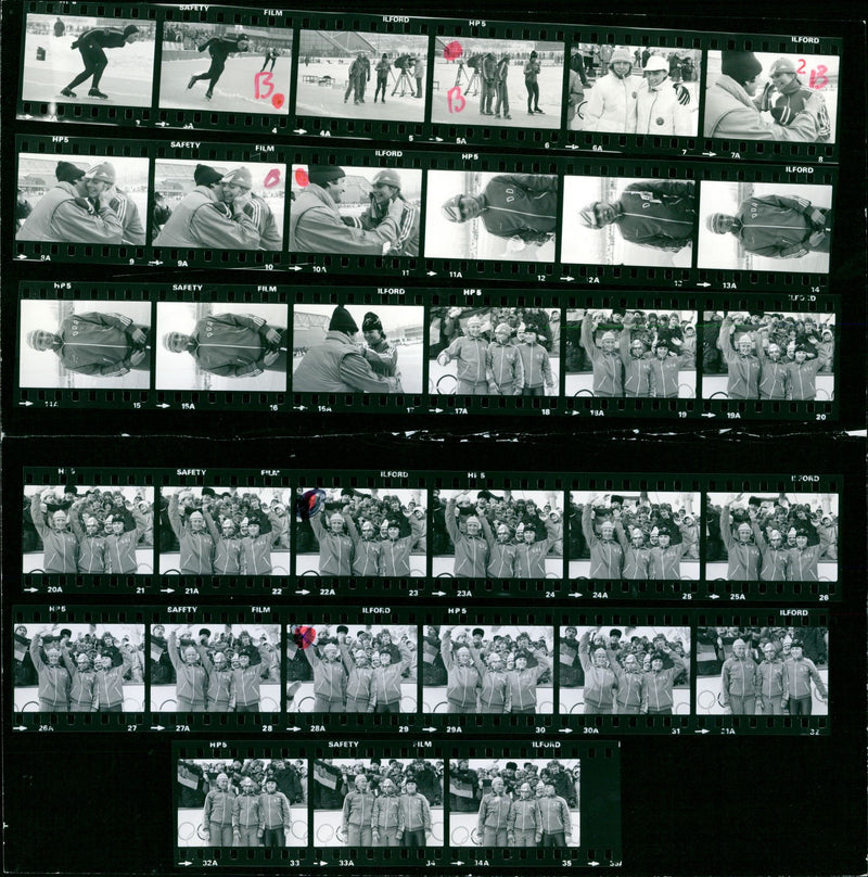 PLAYING THONFELD SARAJEVO FEBUARY OLYMPIA OLYMPIC WINTER THONFEL FILM - Vintage Photograph