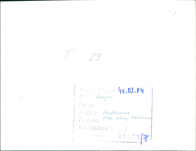 OLYMPIC WINTER PLAYING THONFELD FELICE SARAJEVO EVENT FREDTBUMMEL EUK FILM - Vintage Photograph