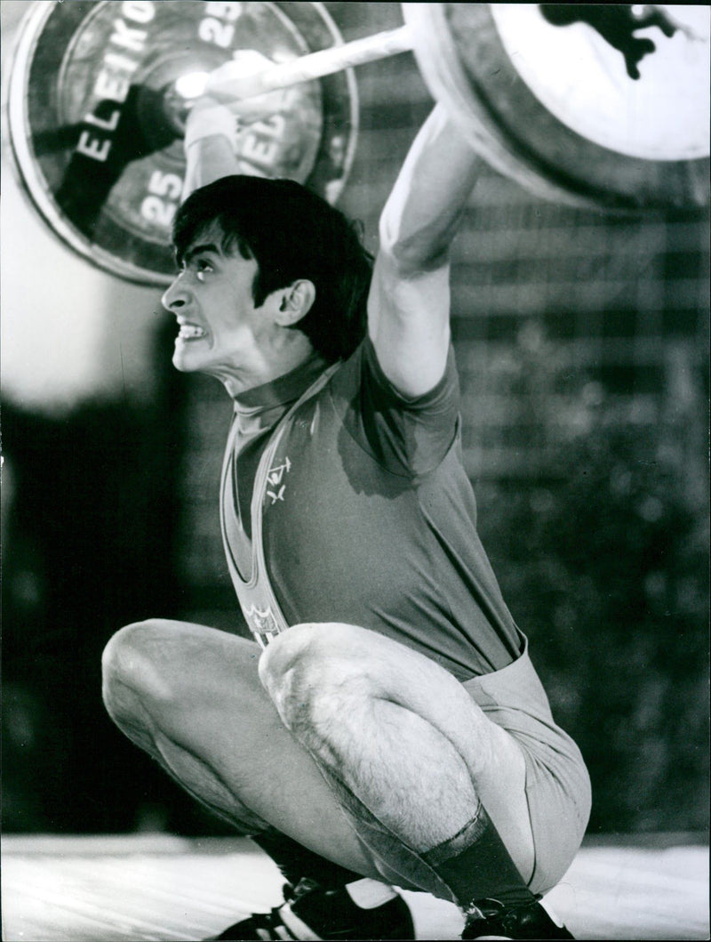 Cuban weightlifter - Vintage Photograph