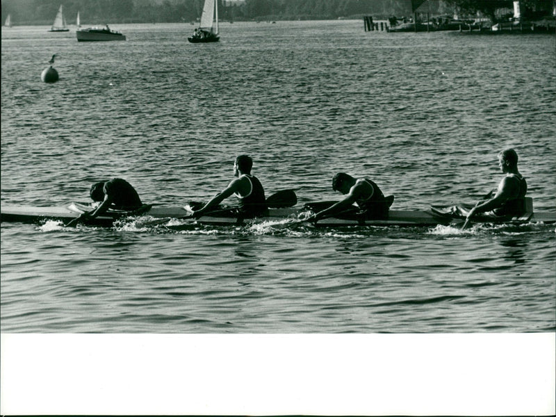 Canoe Racing World Championships 1966 - Vintage Photograph