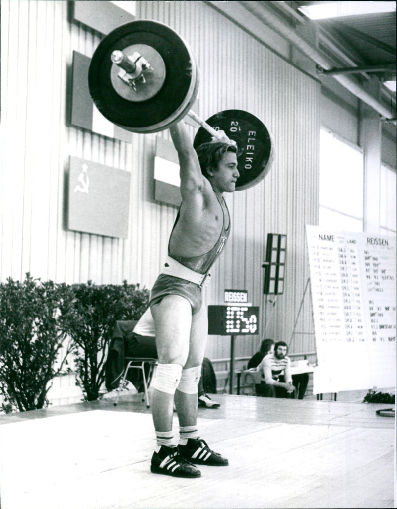 Cuban weightlifter Rodriguez - Vintage Photograph