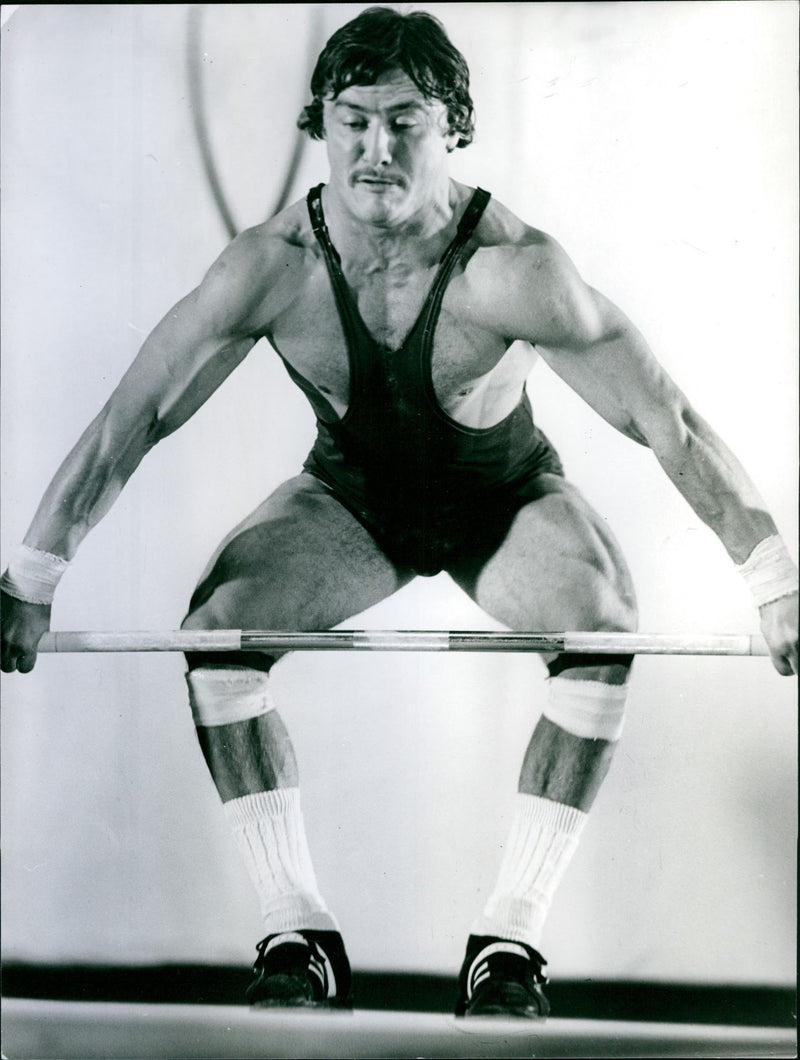 Polish weightlifter Wasowski - Vintage Photograph