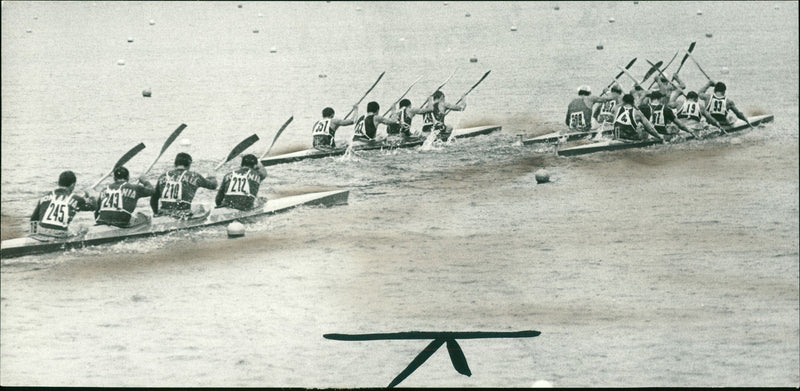 Canoe Racing World Championships 1966 - Vintage Photograph