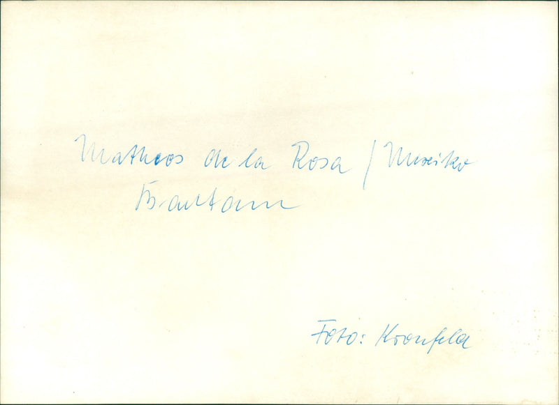 Manuel Mateos De La Rosa - Vintage Photograph